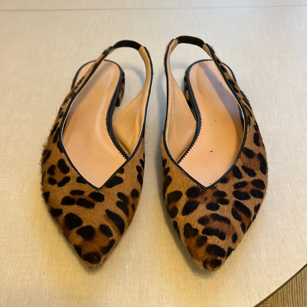 Women’s J crew pointed toe slingback flats size 7.5 excellent condition